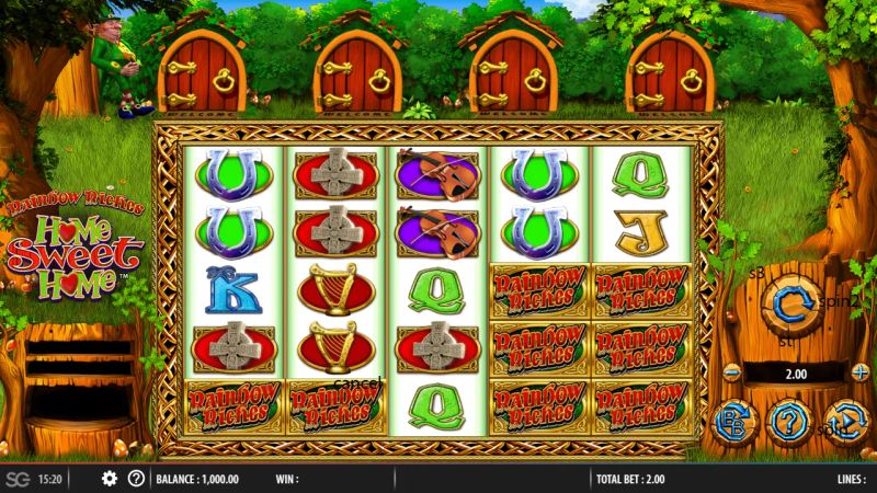 Rainbow Riches Home Sweet Home gameplay screenshot