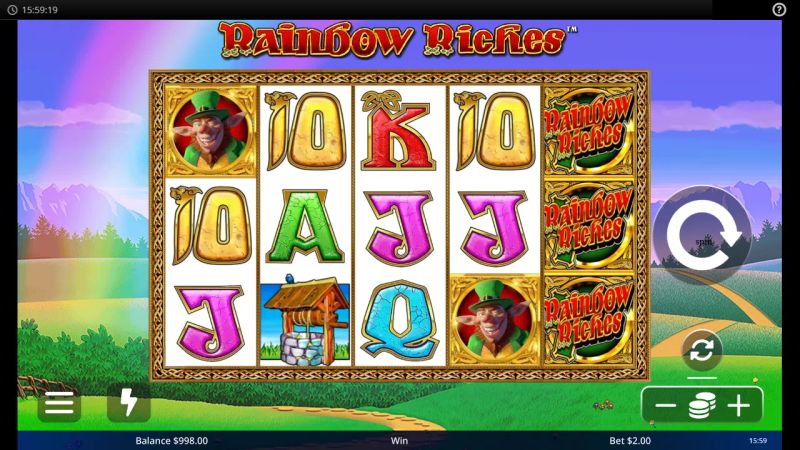 Rainbow Riches gameplay screenshot