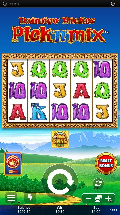 Rainbow Riches Pick 'n' Mix gameplay screenshot