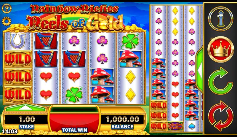 Rainbow Riches Reels of Gold gameplay screenshot
