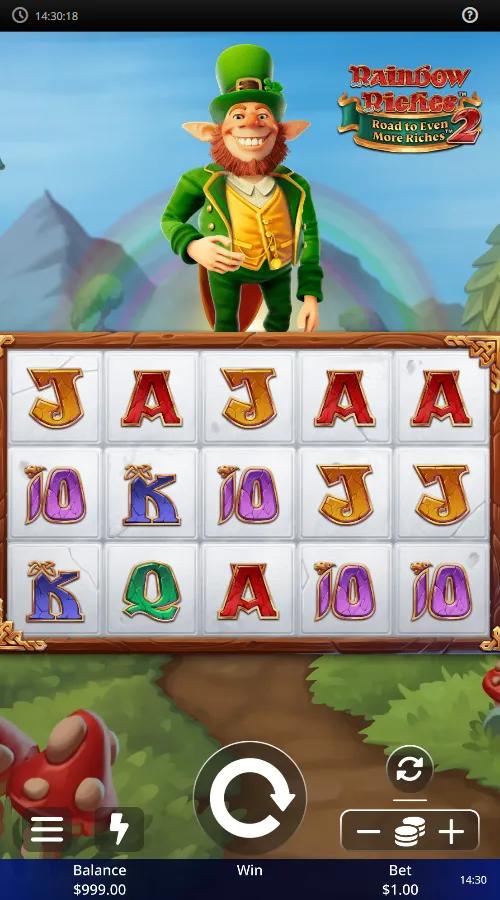 Rainbow Riches Road to Even More Riches 2 gameplay screenshot