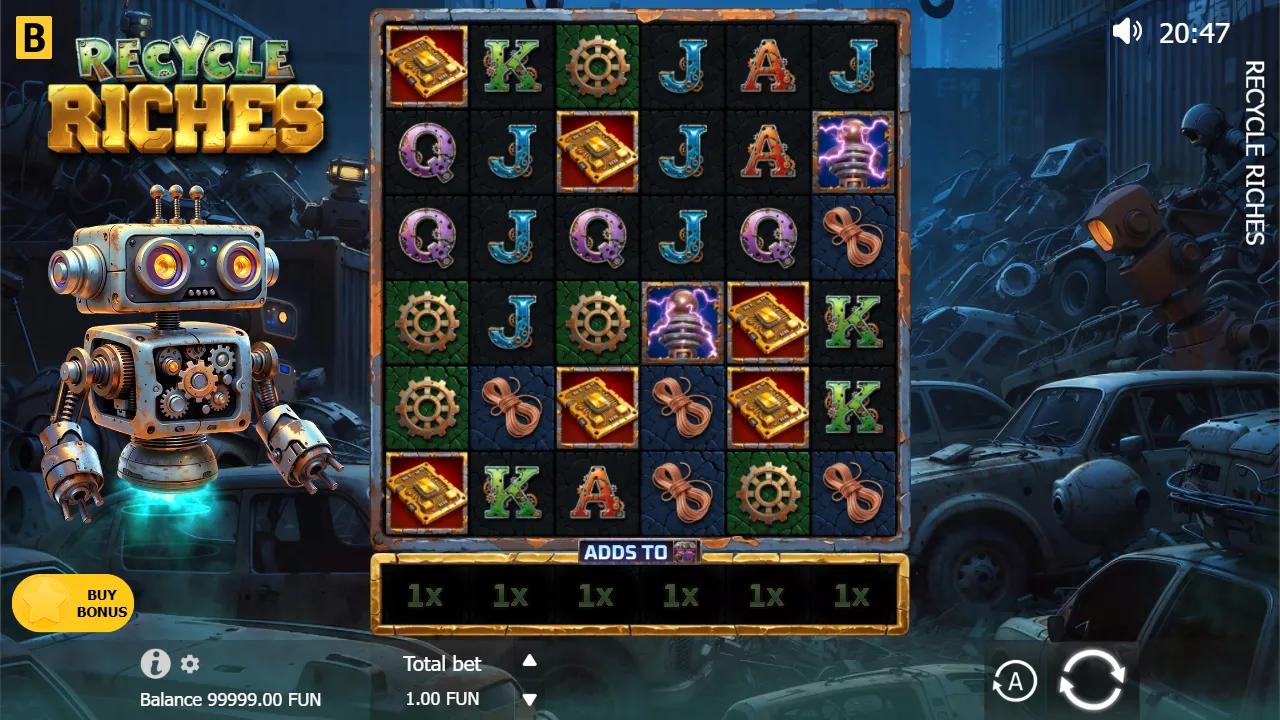 Recycle Riches slot gameplay screenshot