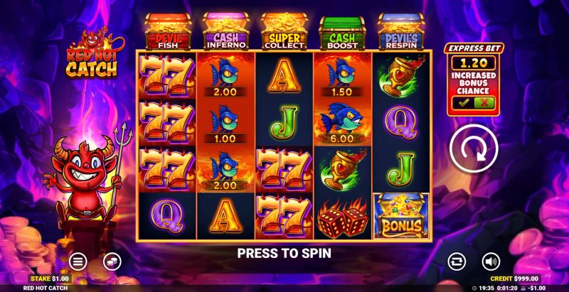 Red Hot Catch gameplay screenshot
