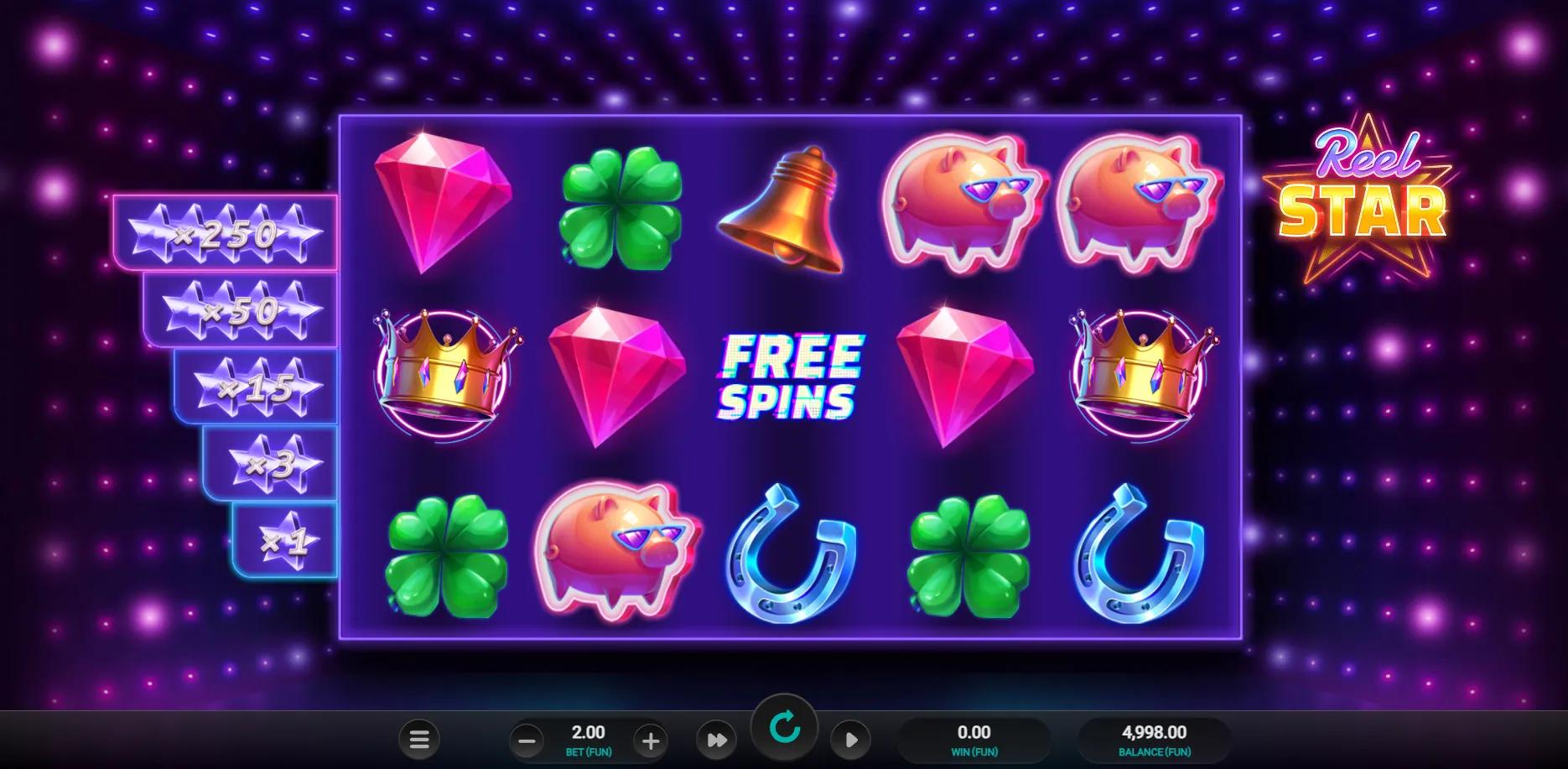 Reel Star slot gameplay screenshot