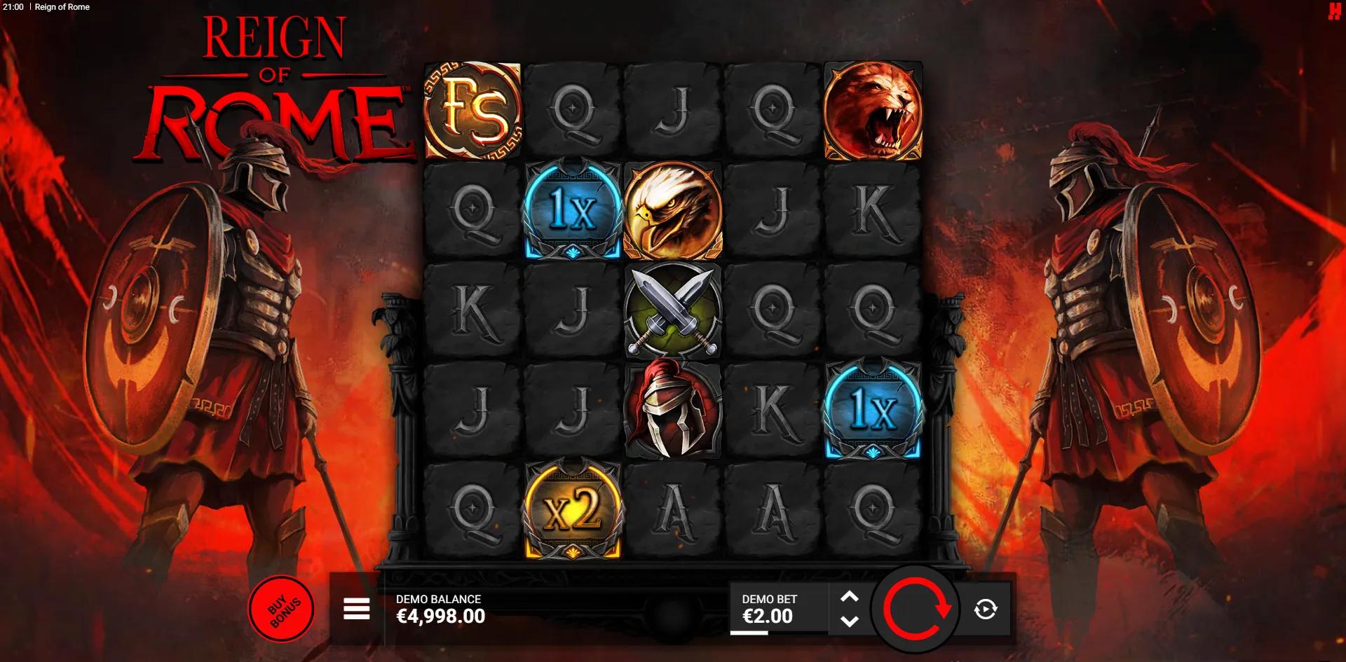 Reign of Rome slot gameplay screenshot