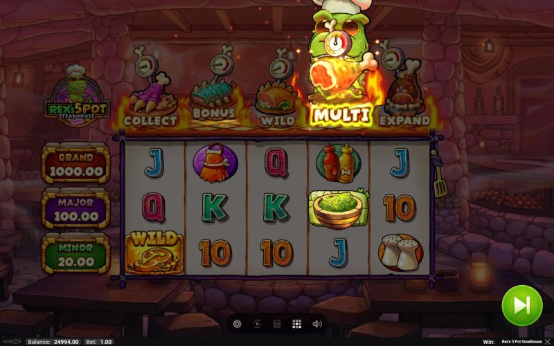 Rex's 5 Pot Steakhouse gameplay screenshot