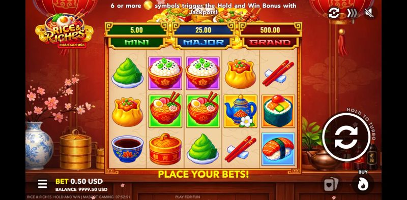 Rice & Riches: Hold and Win gameplay screenshot
