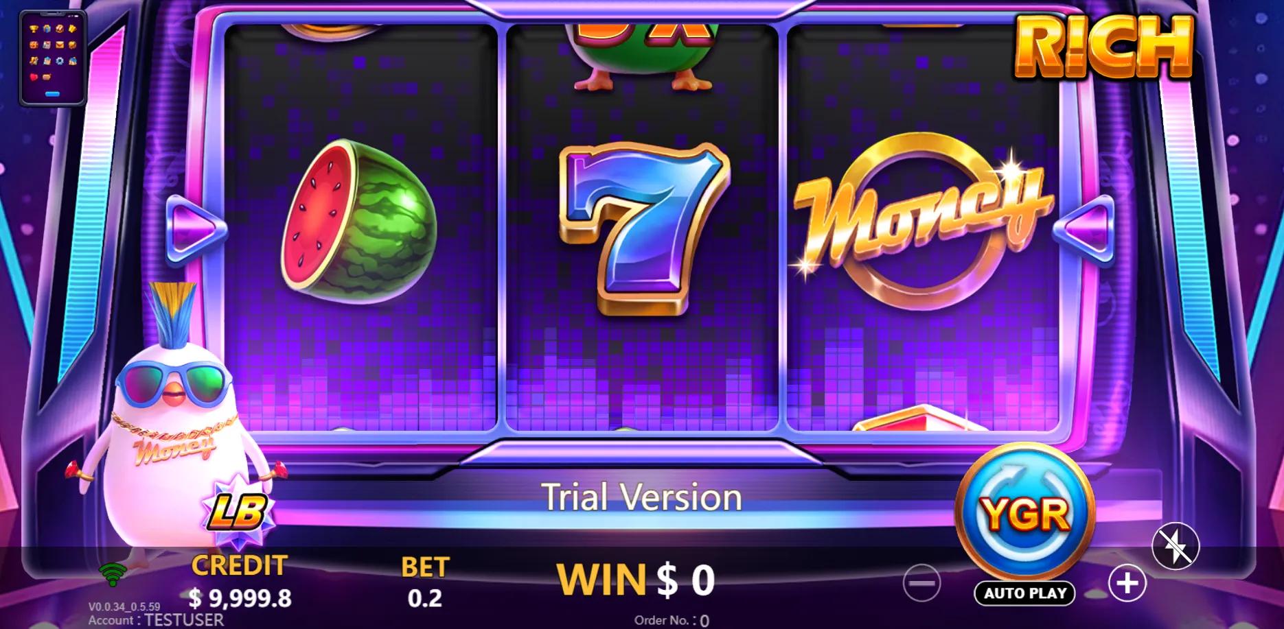 R!CH slot gameplay screenshot