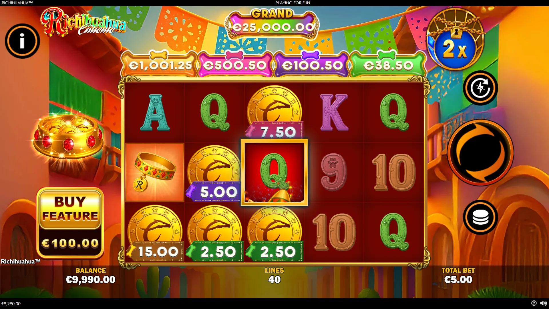 Richihuahua Caliente slot gameplay screenshot
