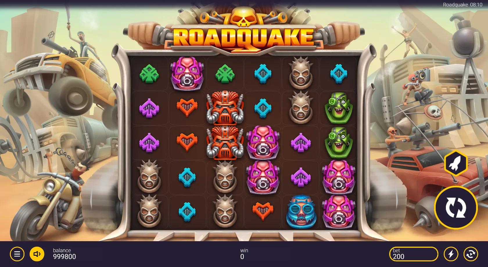 Roadquake slot gameplay screenshot