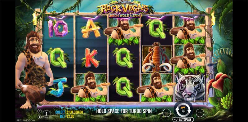 Rock Vegas Mega Hold & Spin gameplay screenshot