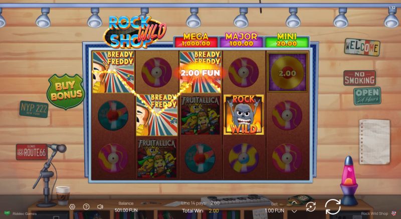 Rock Wild Shop gameplay screenshot