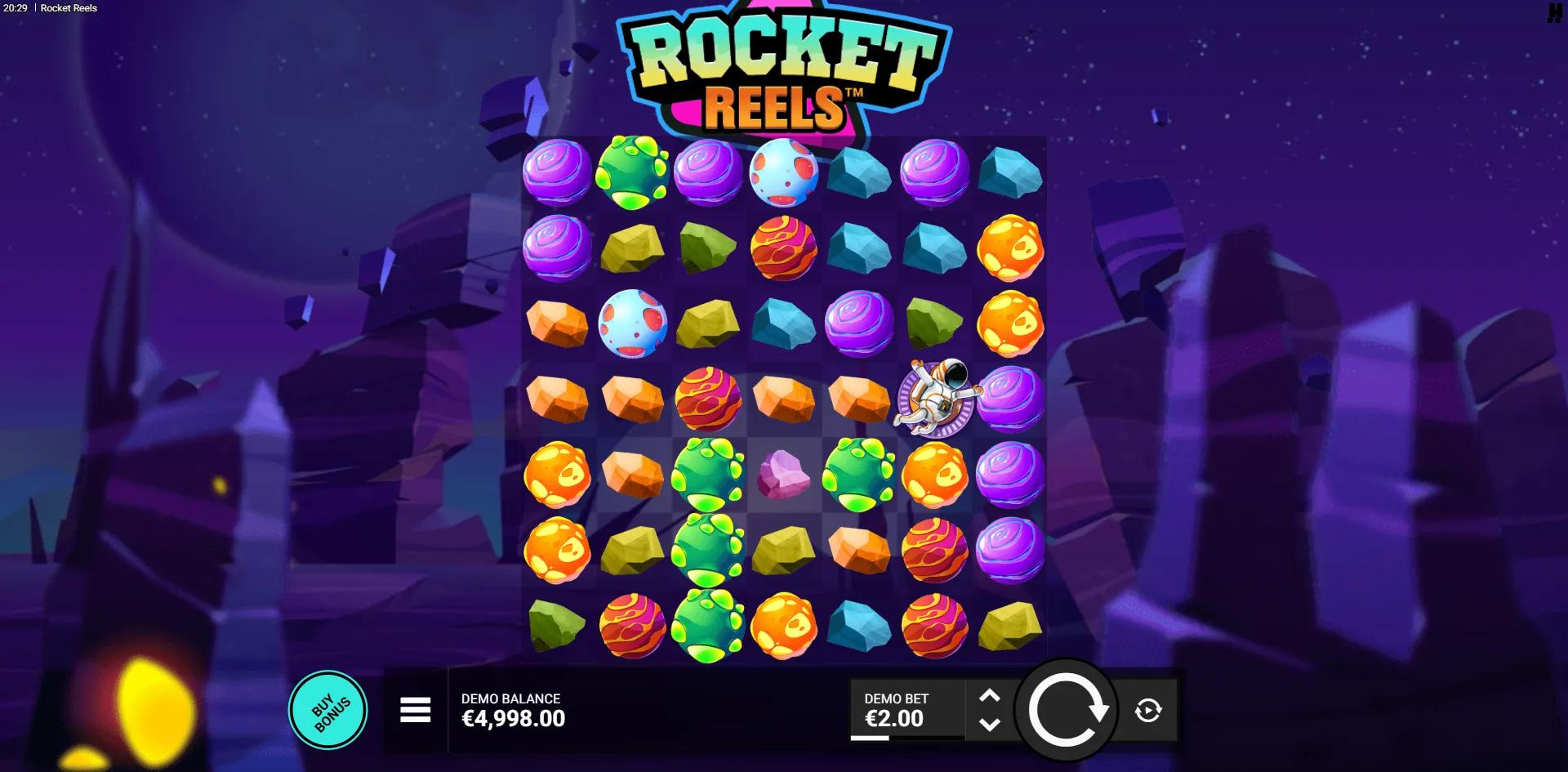 Rocket Reels slot gameplay screenshot
