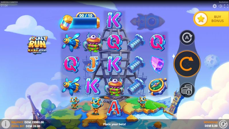 Rocketrun: The M.A.N.K.aliens Protocol gameplay screenshot