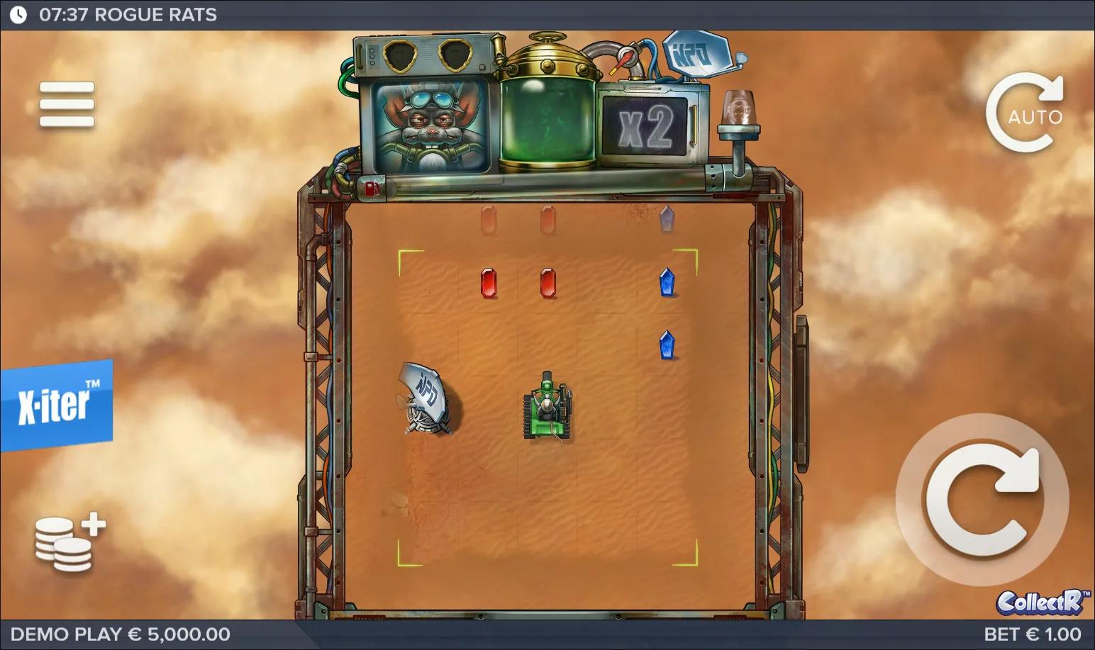 Rogue Rats of Nitropolis slot gameplay screenshot