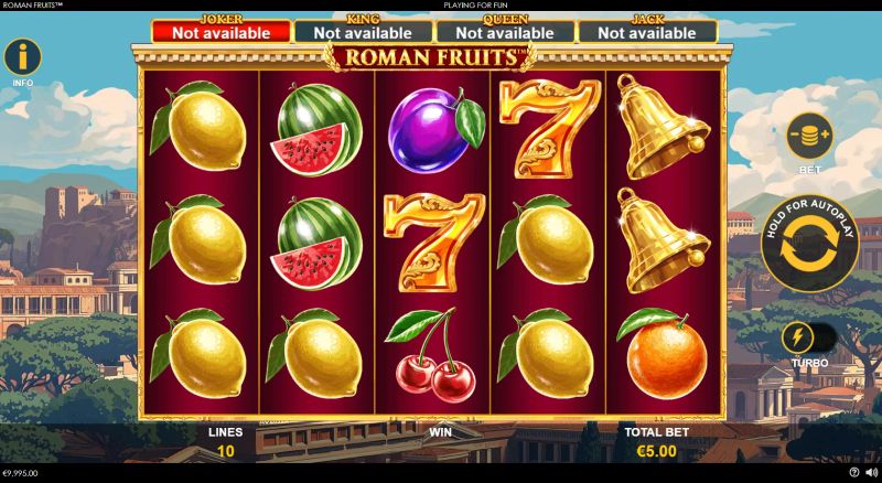 Roman Fruits gameplay screenshot