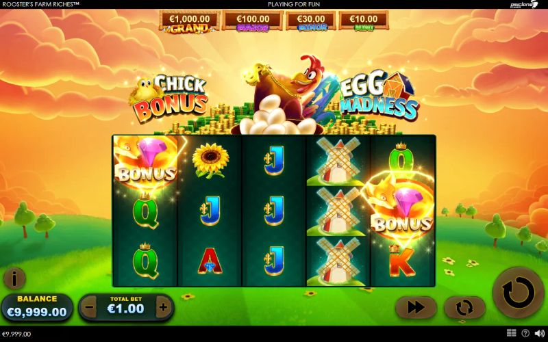Rooster's Farm Riches gameplay screenshot