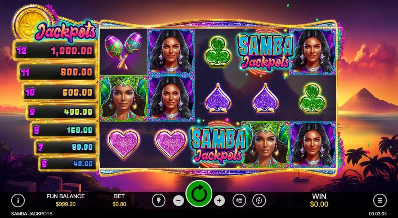 Samba Jackpots gameplay screenshot