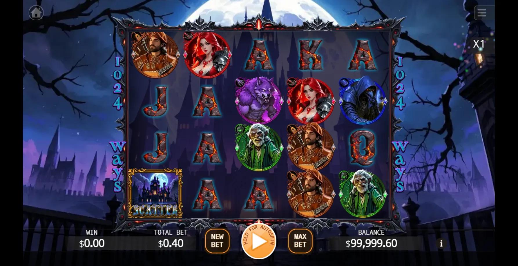 Sanctuary of Darkness slot gameplay screenshot