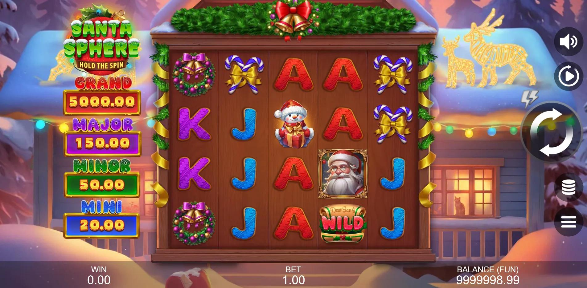 Santa Sphere: Hold The Spin slot gameplay screenshot