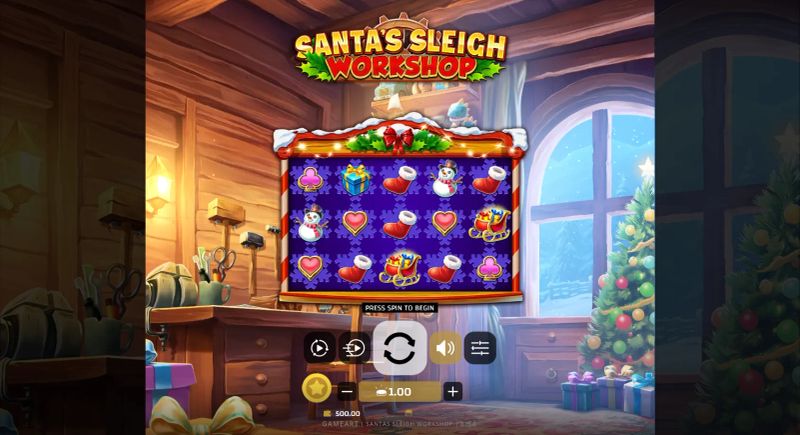 Santa's Sleigh Workshop gameplay screenshot