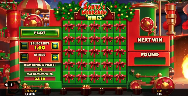 Santa's Workshop Mines gameplay screenshot