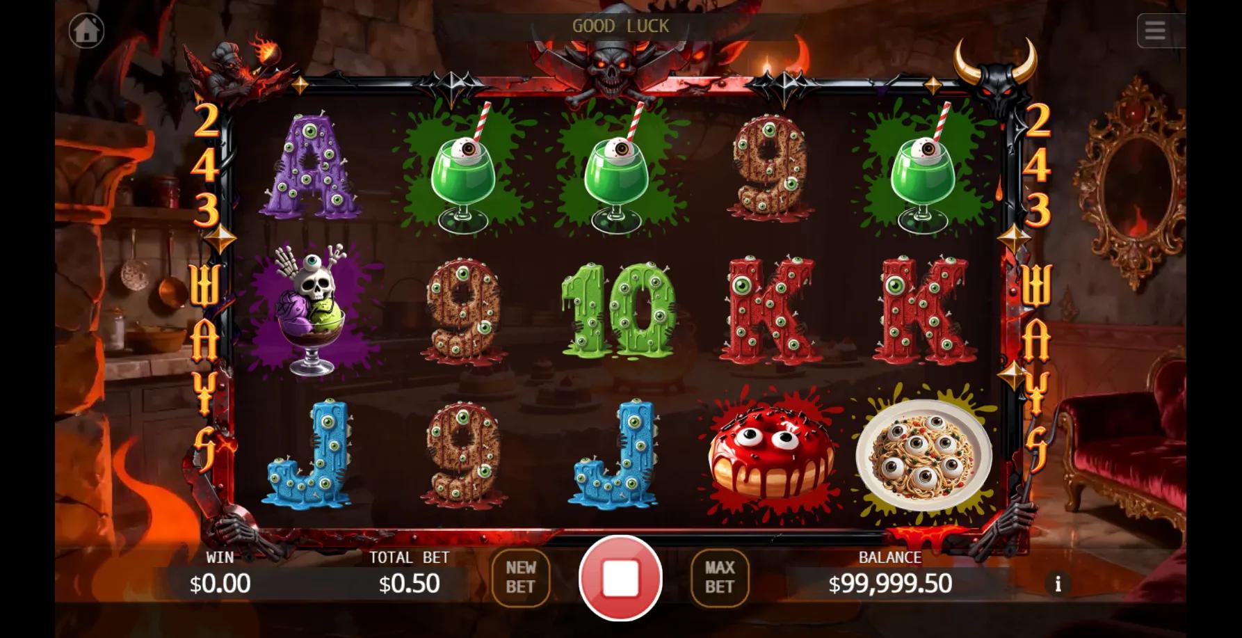 Satan's Kitchen slot gameplay screenshot