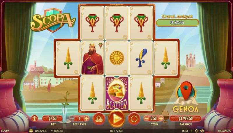 Scopa gameplay screenshot