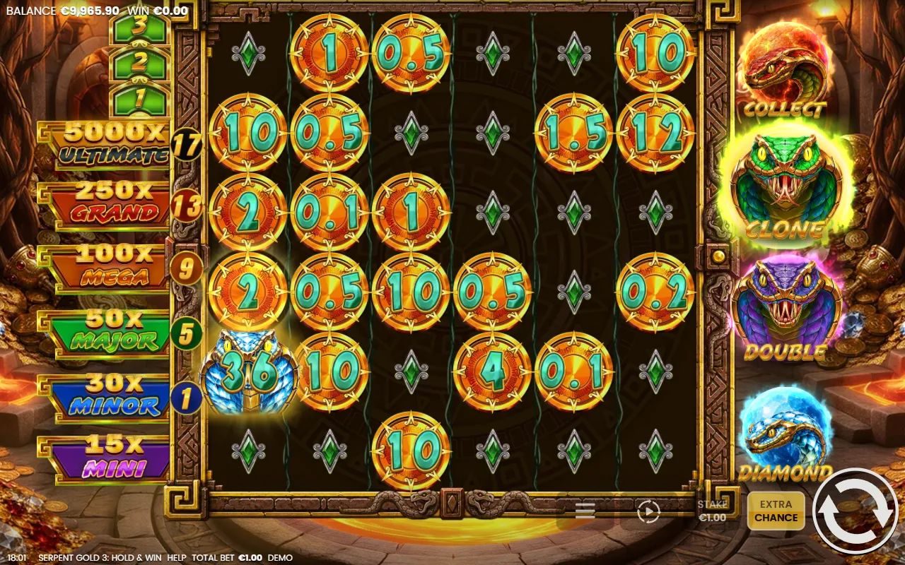 Serpent Gold 3 Hold and Win - screenshot 3