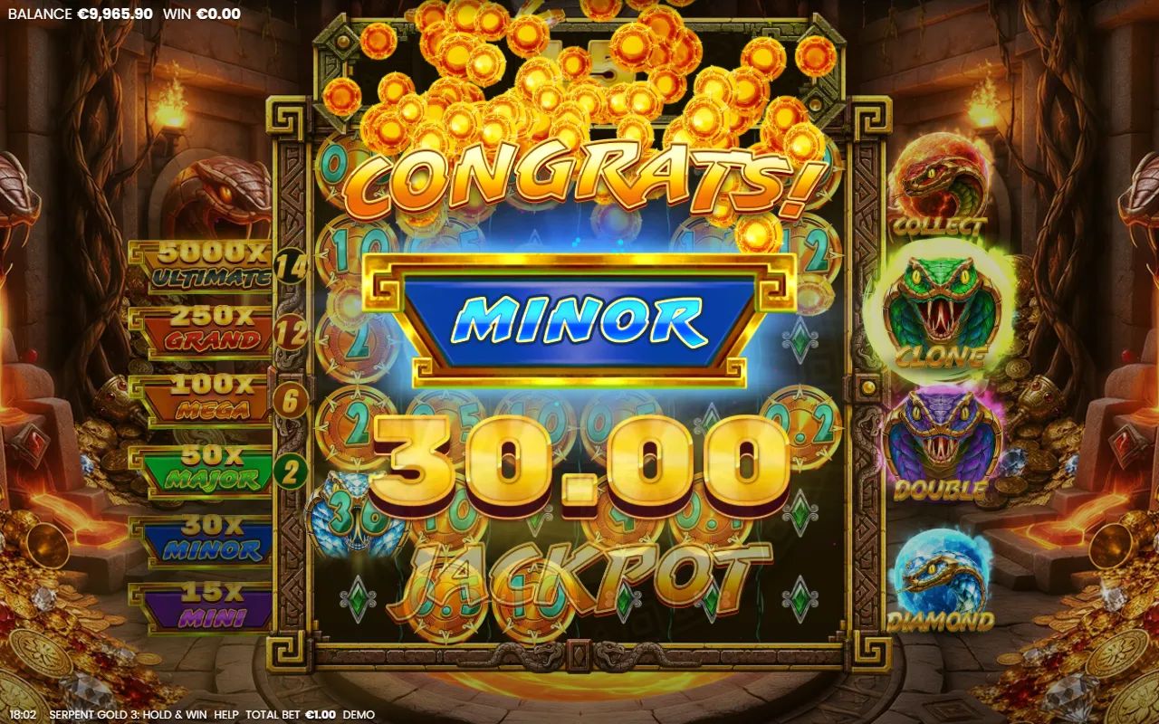 Serpent Gold 3 Hold and Win - screenshot 4