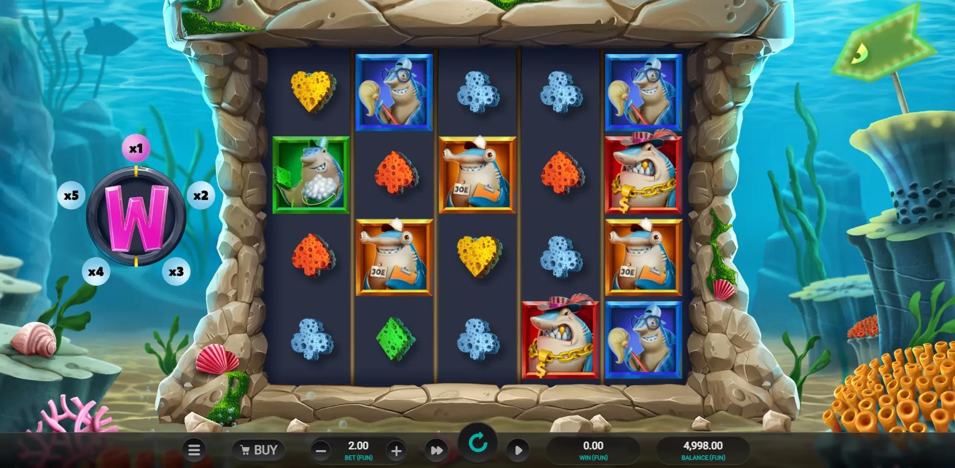 Shark Wash slot gameplay screenshot