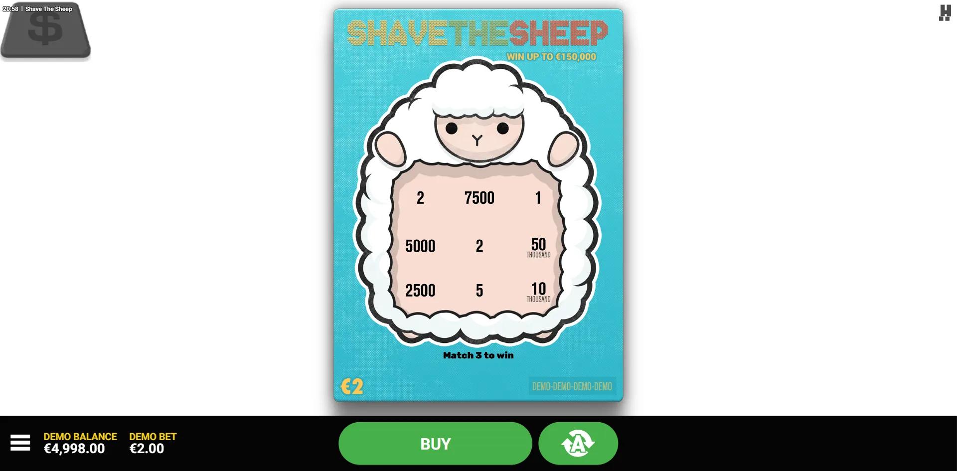 Shave the Sheep slot gameplay screenshot
