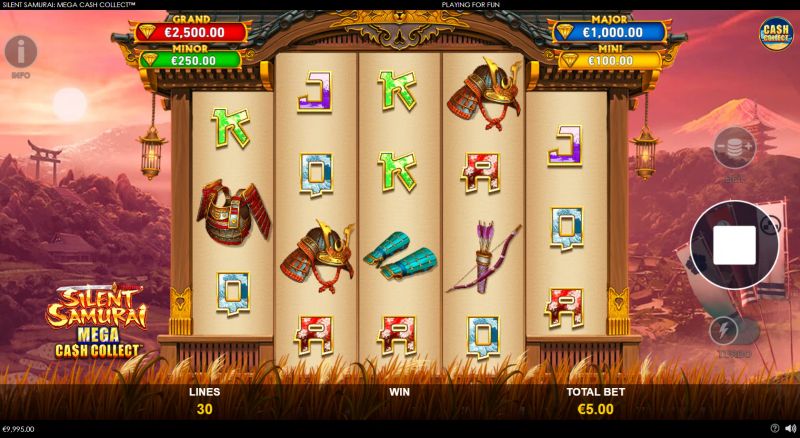 Silent Samurai: Mega Cash Collect gameplay screenshot