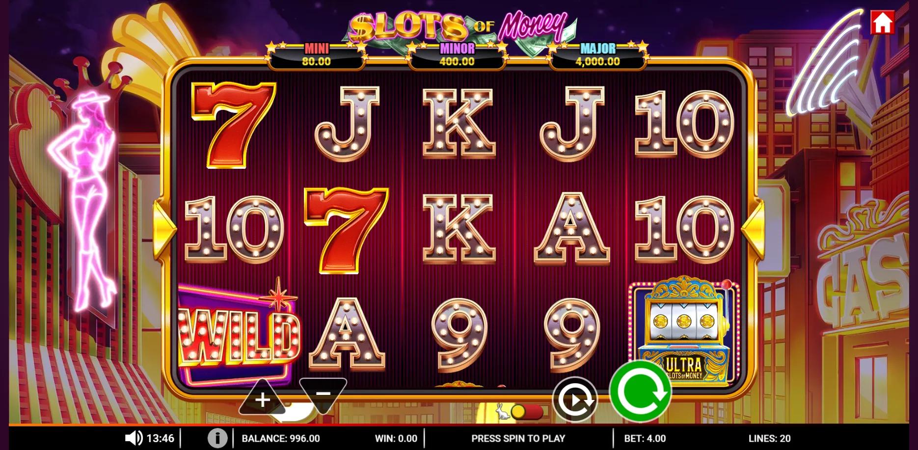 Slots of Money slot gameplay screenshot