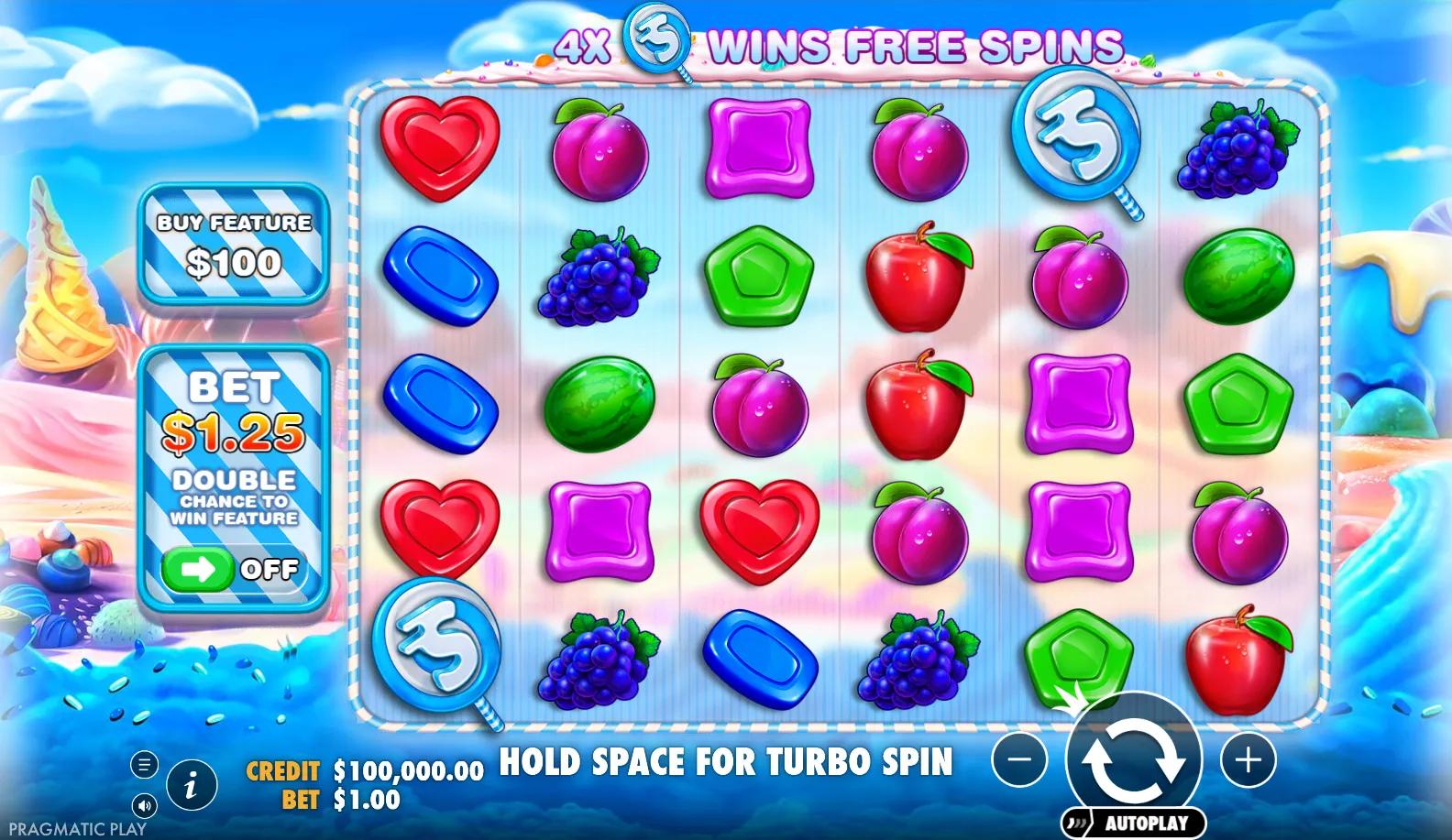 Snabbare Bonanza - Ante Bet active on Pragmatic Play's Candy slot