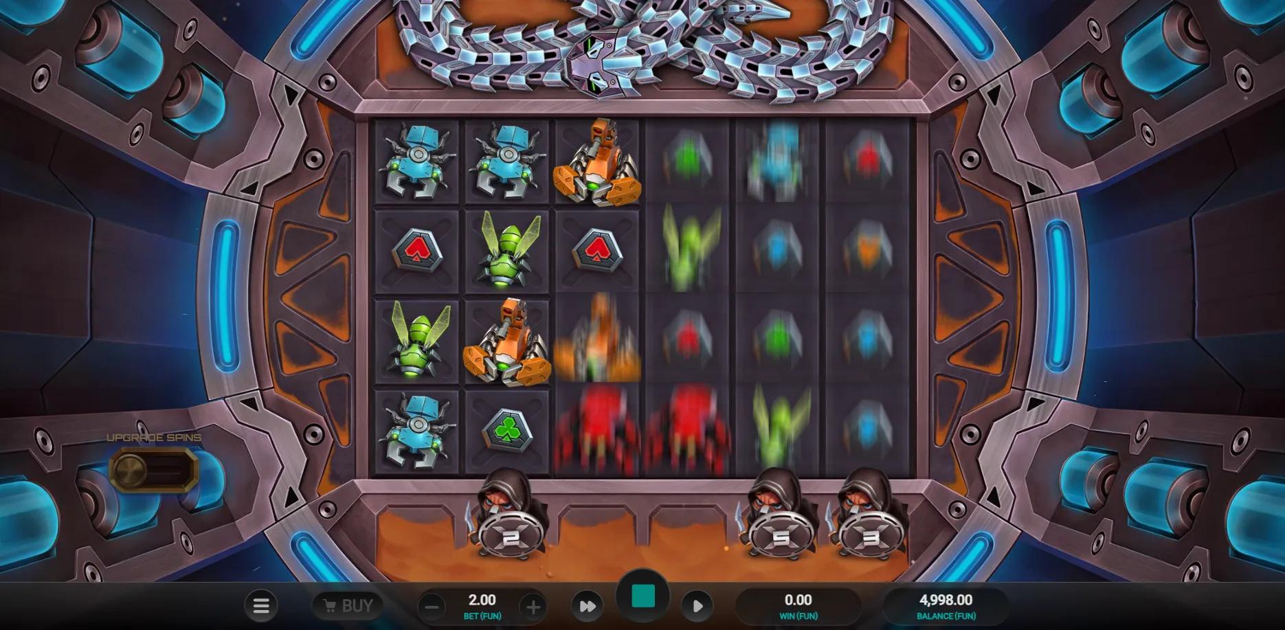 Snake Arena 2 slot gameplay screenshot