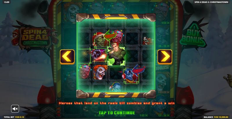 Spin 4 Dead 2: Christmastown gameplay screenshot