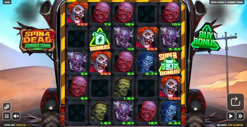 Spin 4 Dead 2: Zombietown gameplay screenshot