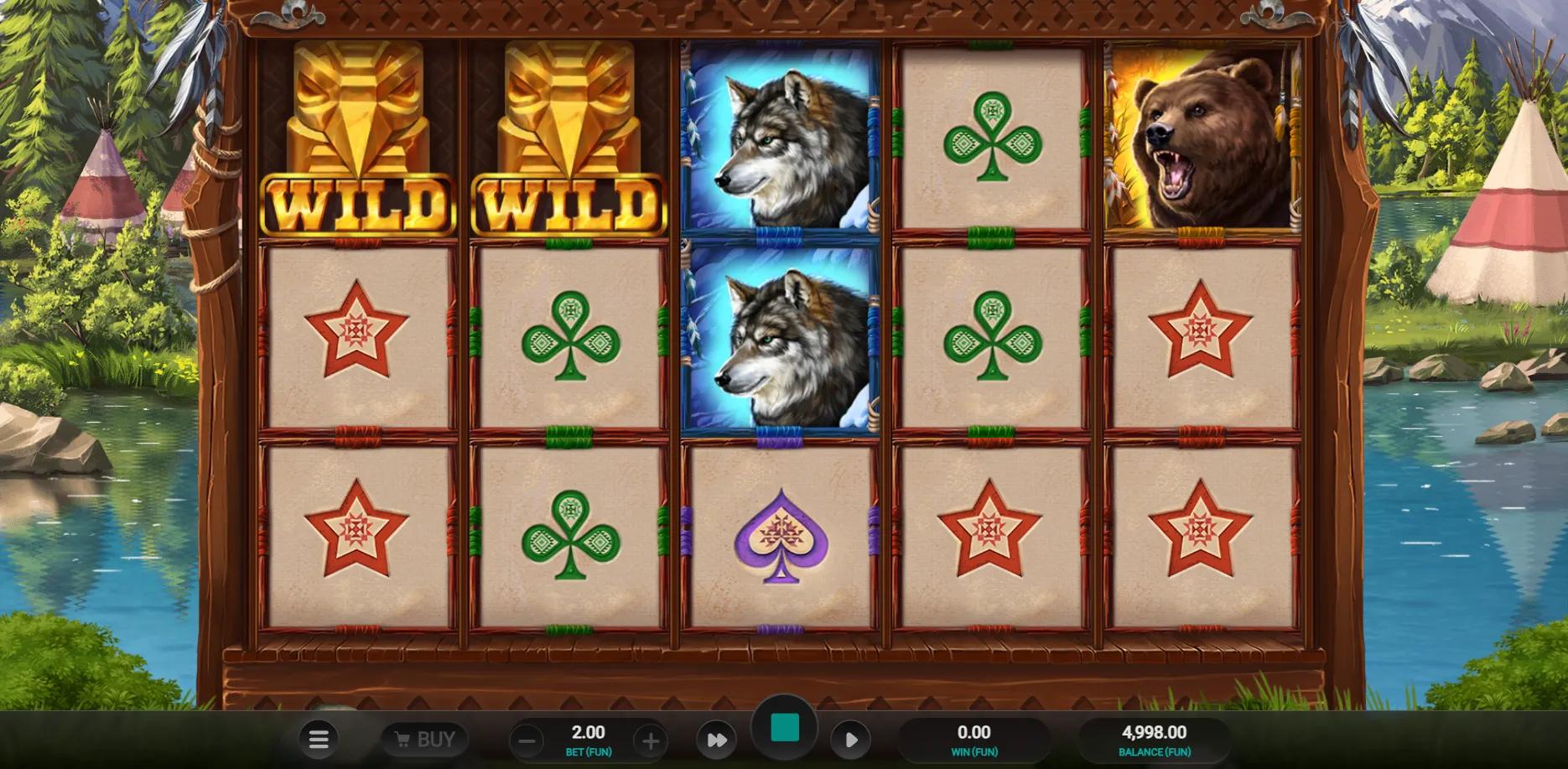 Spirit of the Beast slot gameplay screenshot
