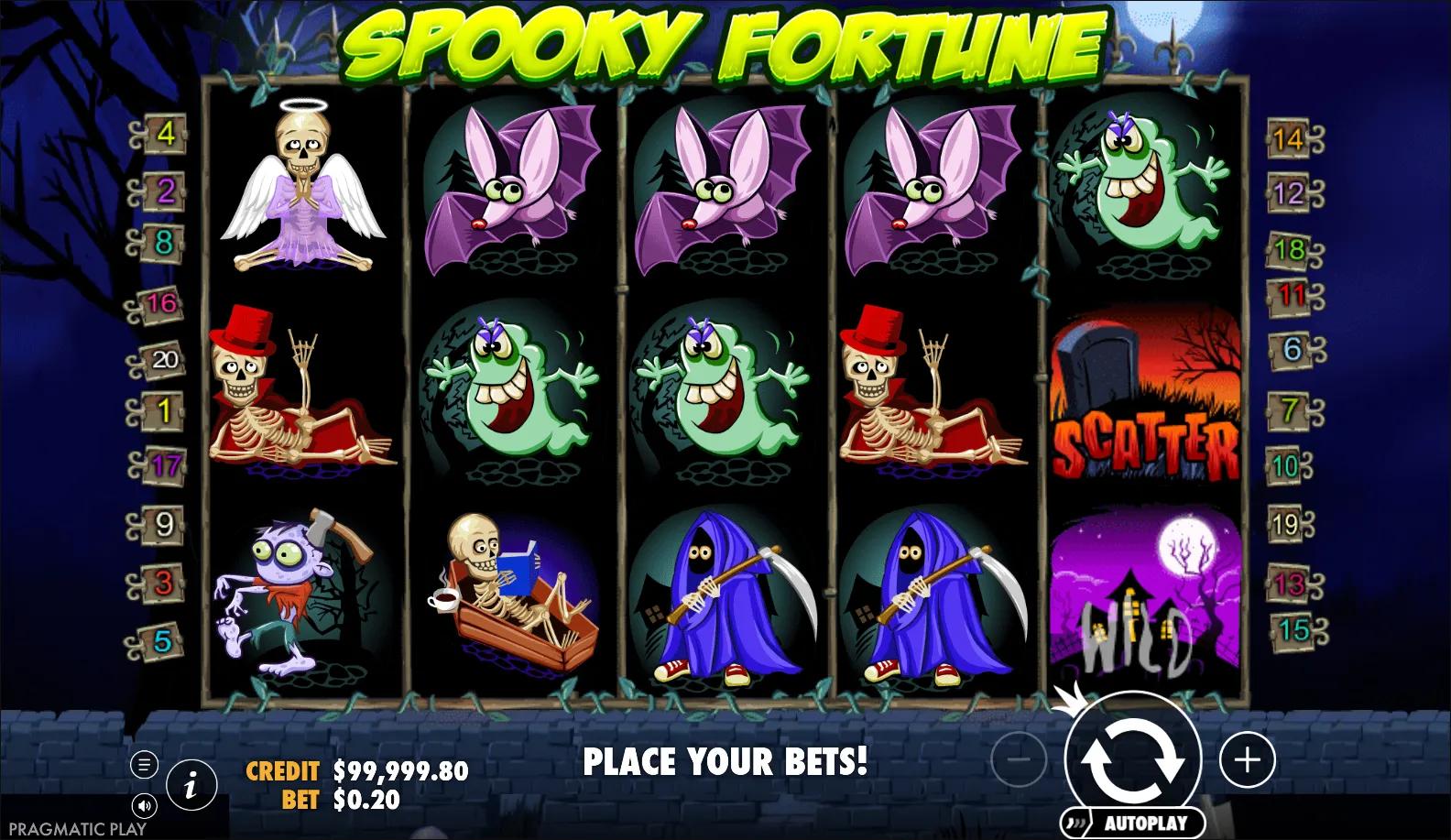 Spooky Fortune slot gameplay screenshot