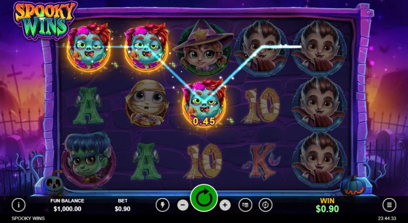 Spooky Wins gameplay screenshot