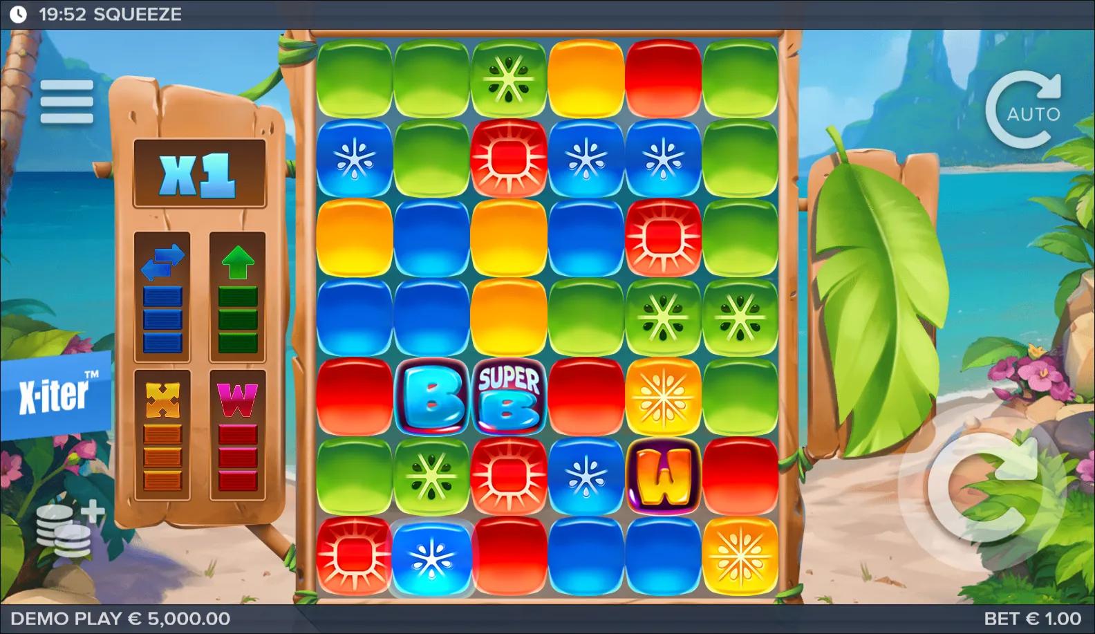 Squeeze slot gameplay screenshot