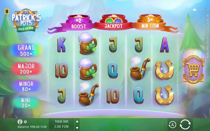 St. Patrick's Pots Hold and Win gameplay screenshot