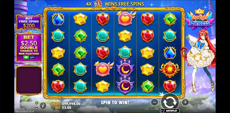 Starlight Princess gameplay screenshot