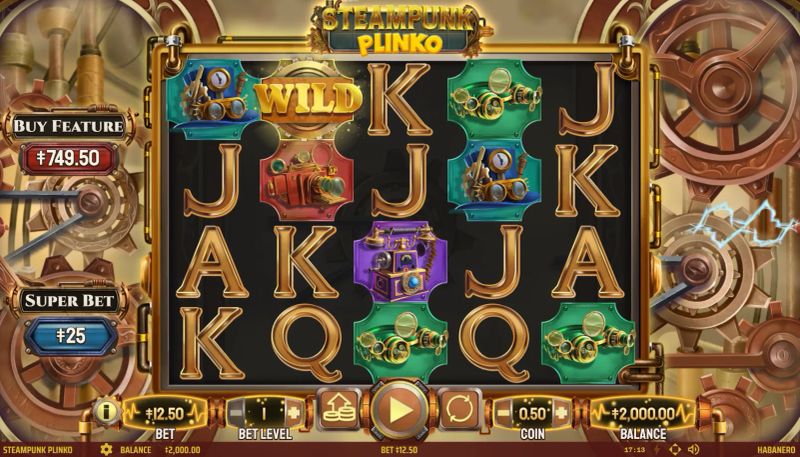 Steampunk Plinko gameplay screenshot