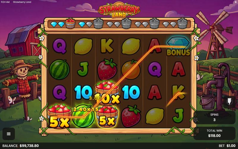 Strawberry Land gameplay screenshot
