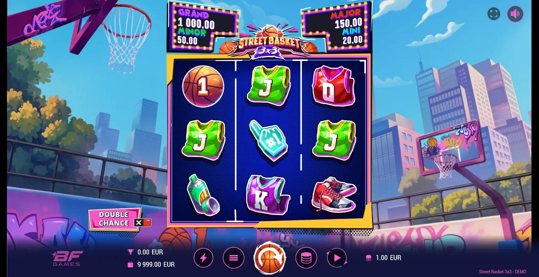 Street Basket 3x3 slot gameplay screenshot