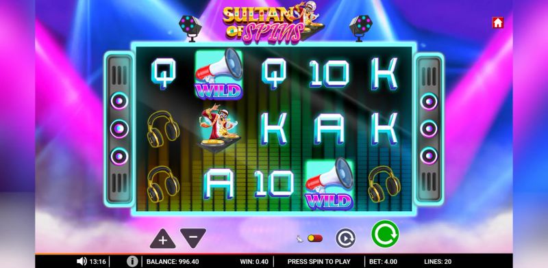 Sultan of Spins gameplay screenshot