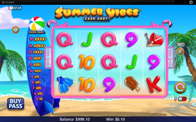 Summer Vibes Cash Shot gameplay screenshot