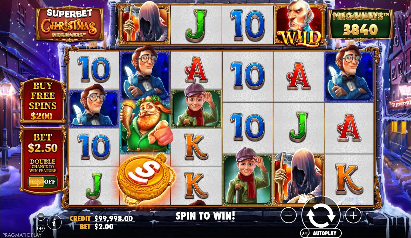 Pragmatic Play's Superbet Christmas Megaways slot - Christmas theme, high volatility action
